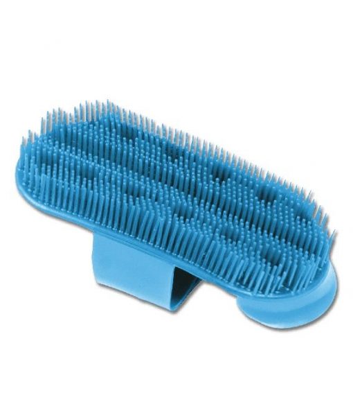 Plastic curry comb blue