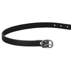 black leather spur straps
