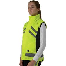 yellow hy equesrian gilet
