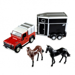Land Rover with Horse Trailer